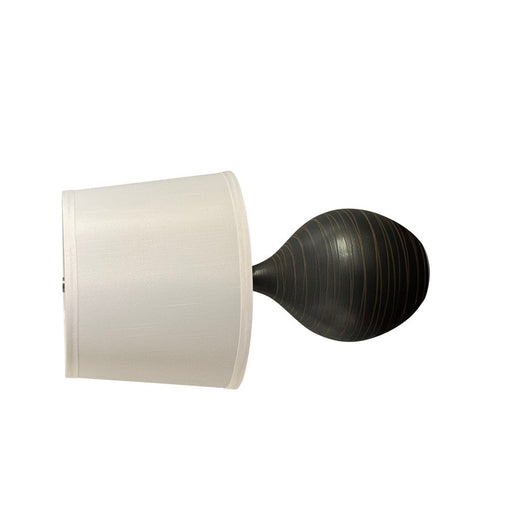 House Of Troy Scatchard 1Lt 18.5" Stoneware Table Lamp, Scored Black - GS202-SBM