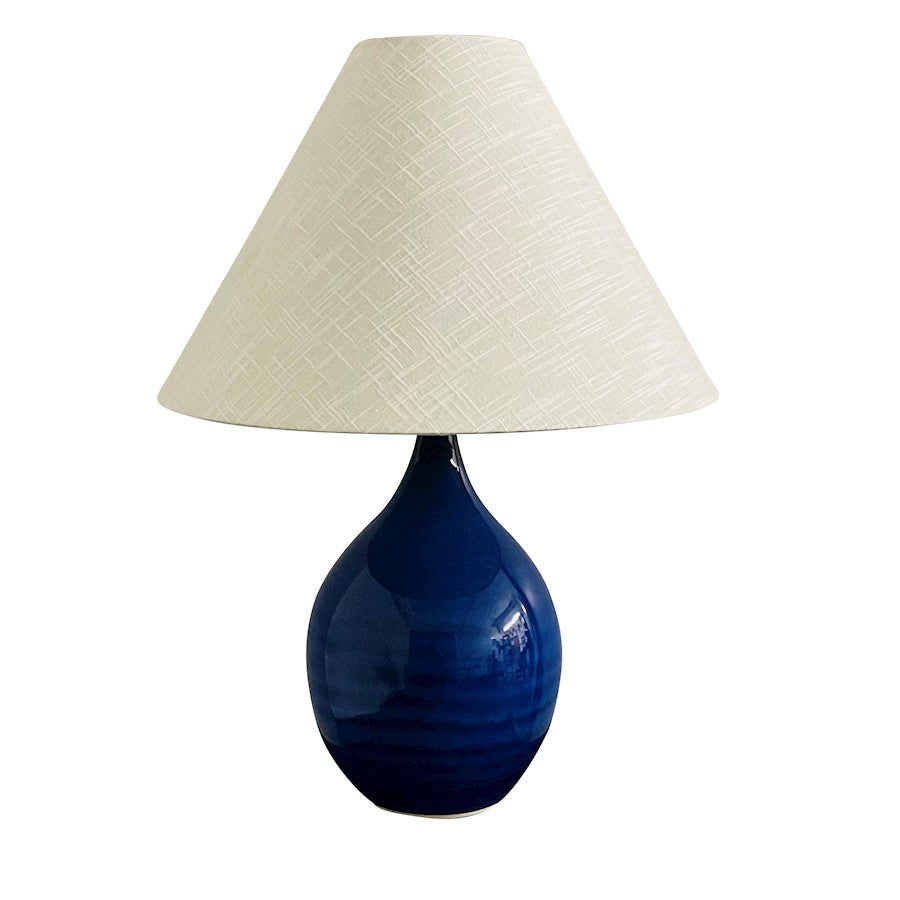 House of Troy Scatchard 1 Light 22.5" Table Lamp, Imperial Blue - GS300-IMB