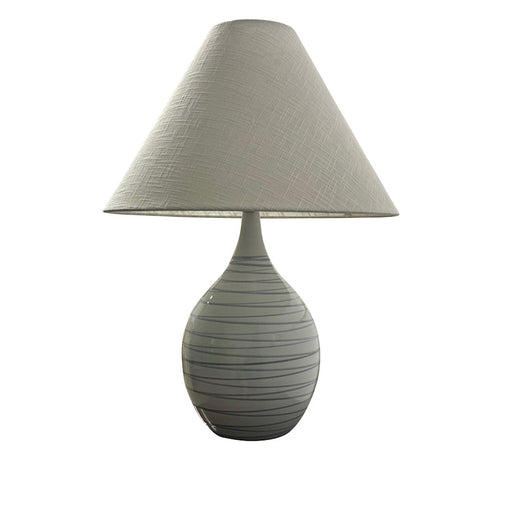 House of Troy Scatchard 1 Light 22.5" Table Lamp, Pearl Blue - GS300-PL