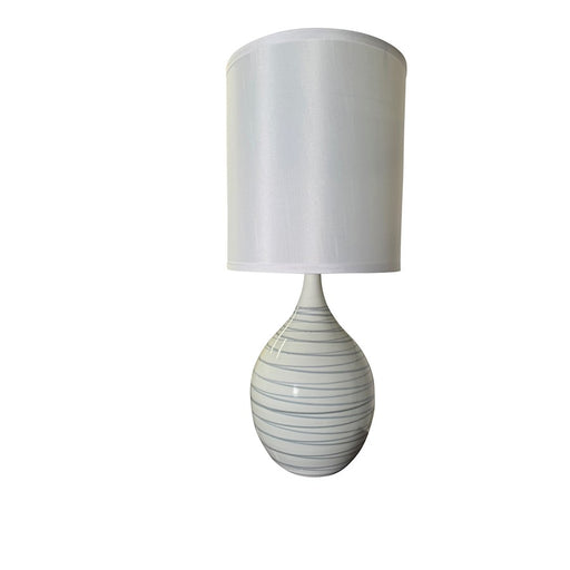 House of Troy Scatchard 1 Light 24" Table Lamp, Pearl Blue - GS301-PL