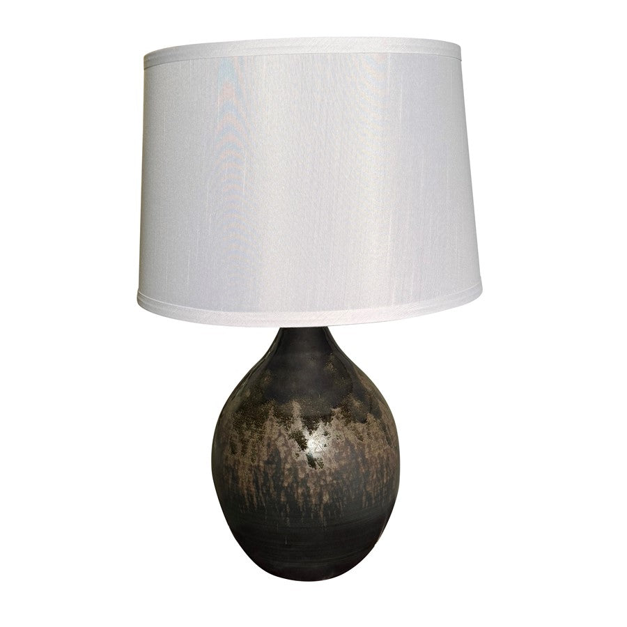 House Of Troy Scatchard 1Lt 21" Stoneware Table Lamp, Mystic Gray - GS302-MG