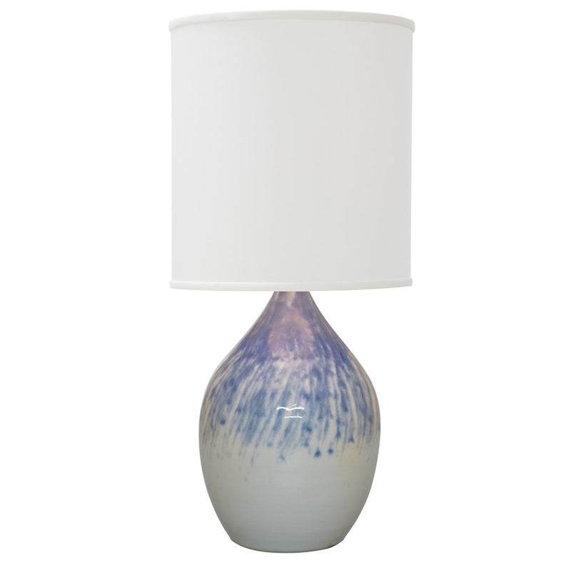 House of Troy Scatchard 30" Stoneware Table Lamp, Decorated Gray