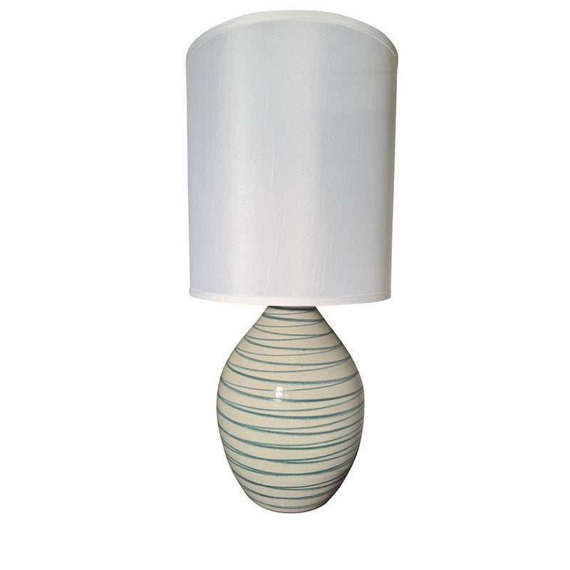 House of Troy Scatchard 1 Light 30" Table Lamp, Emerald Wave - GS401-EW