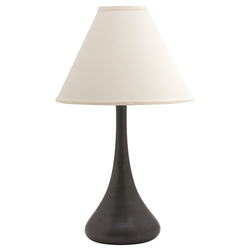 House of Troy 26" Black Matte Table Lamp (Shade Packed Separately)