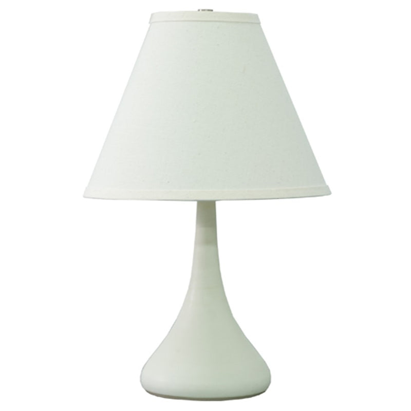 House of Troy Scatchard 19" Stoneware Table Lamp, White Matte