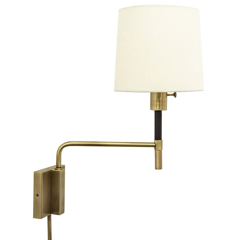 House of Troy Huntington Wall Lamp, Antique Brass