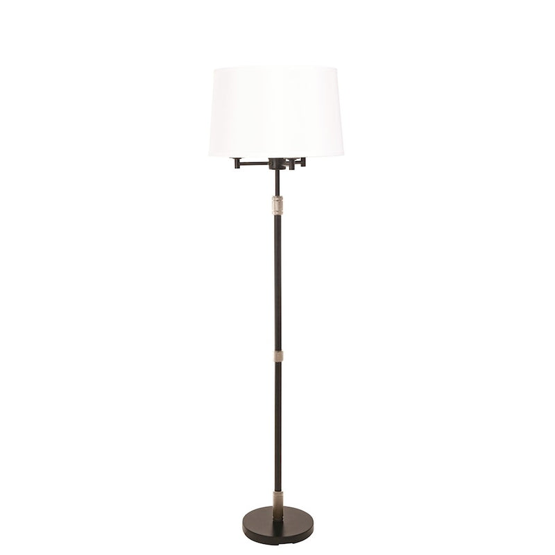 House Of Troy Killington Black/Nickel 6-Way Floor Lamp/Hardback