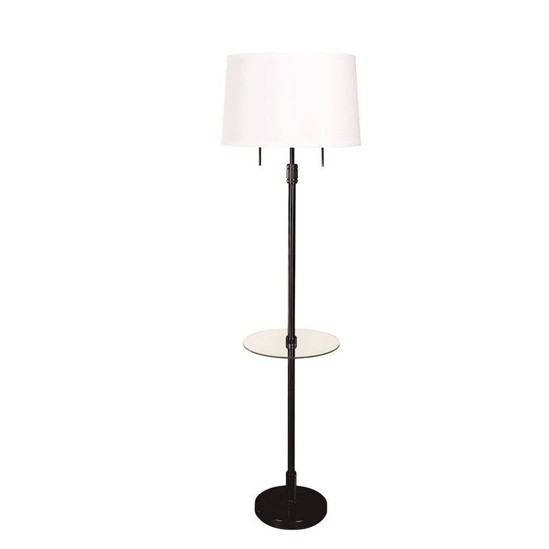 House Of Troy Killington Black Floor Lamp/Glass Table/Hardback