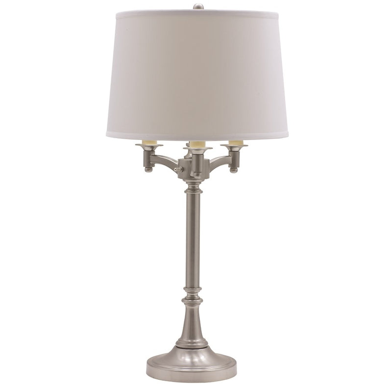 House of Troy Lancaster Satin Nickel Six Way Table Lamp