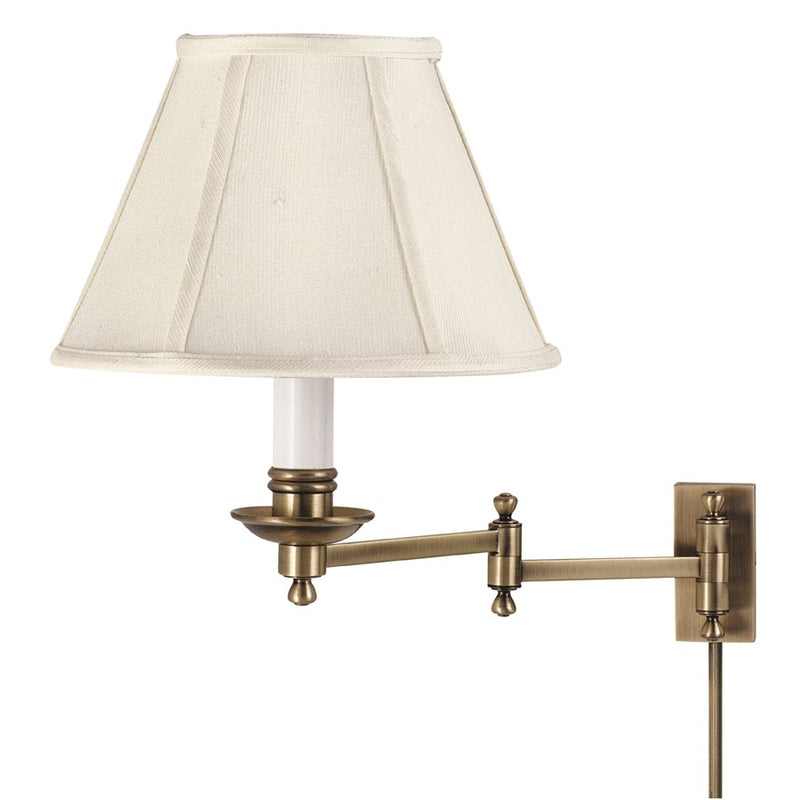 House of Troy Decorative Wall Swing Lamp Antique Brass
