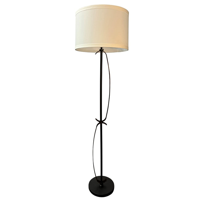 House Of Troy Lyndon 2Lt 65" Floor Lamp, Black/Curved Metal Accents - LY703-BLK
