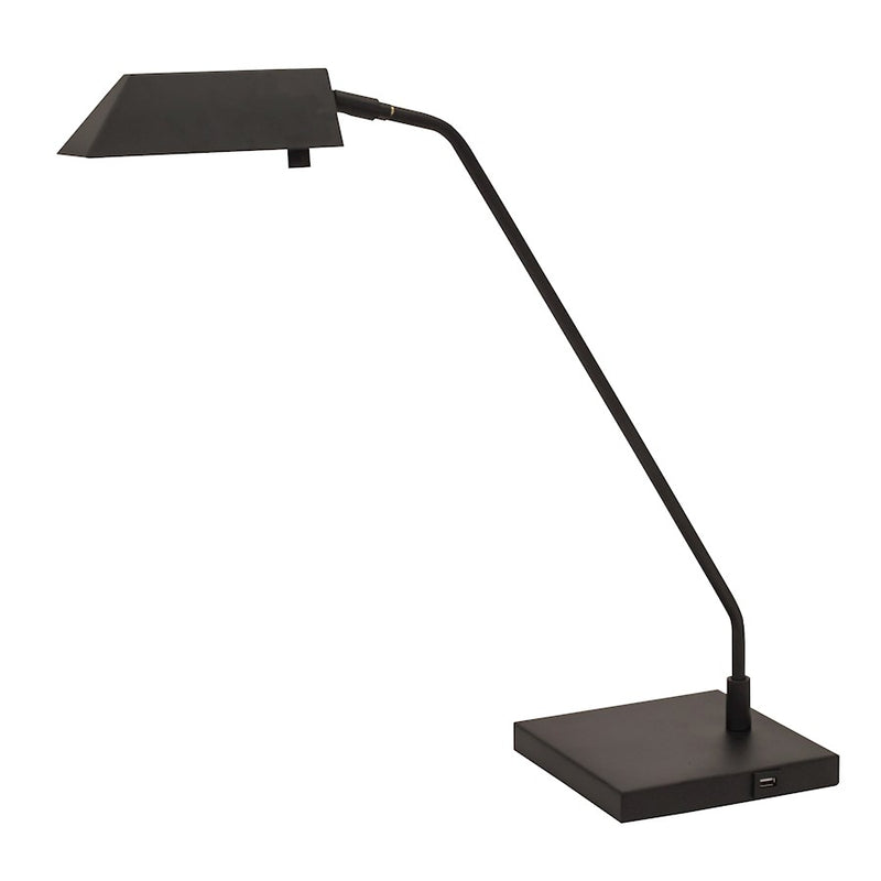 House of Troy Newbury Table Lamp, Black with USB Port