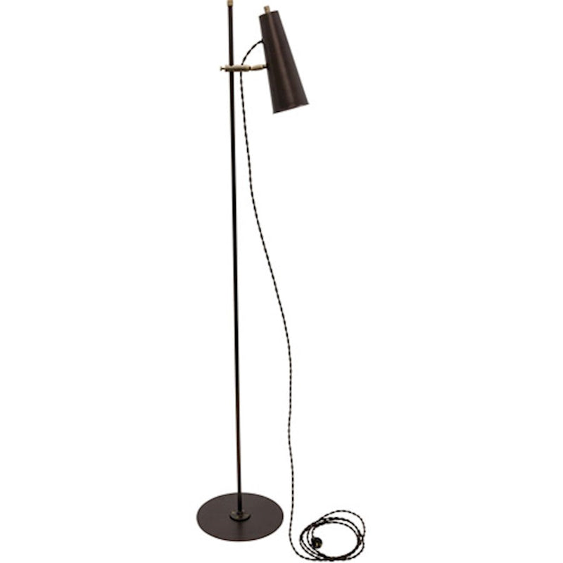 House of Troy Norton Floor Lamp, Chestnut Bronze/Antique Brass