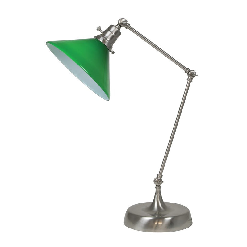 House of Troy Otis Industrial Table Lamp, Satin Nickel