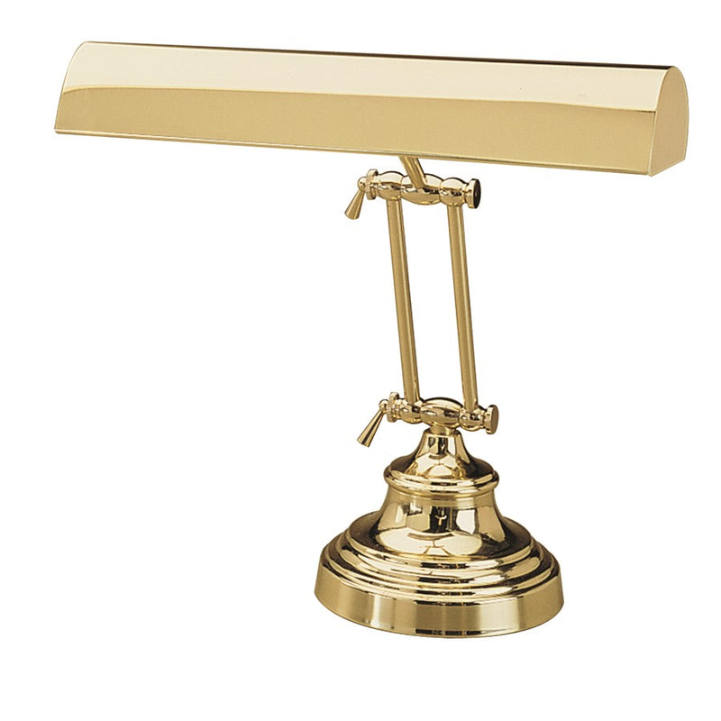 House of Troy 14" Polished Brass Piano Desk