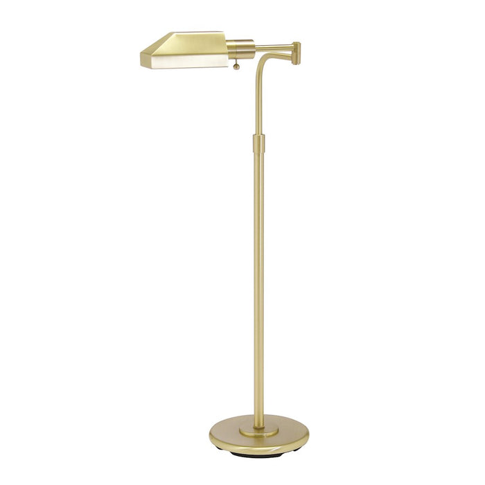 House of Troy Home/Office 1 Light Floor Lamp, Satin Brass - PH100-51J