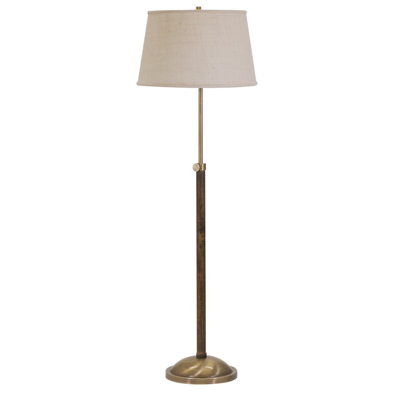 House of Troy Richmond Adjustable Antique Brass Floor Lamp