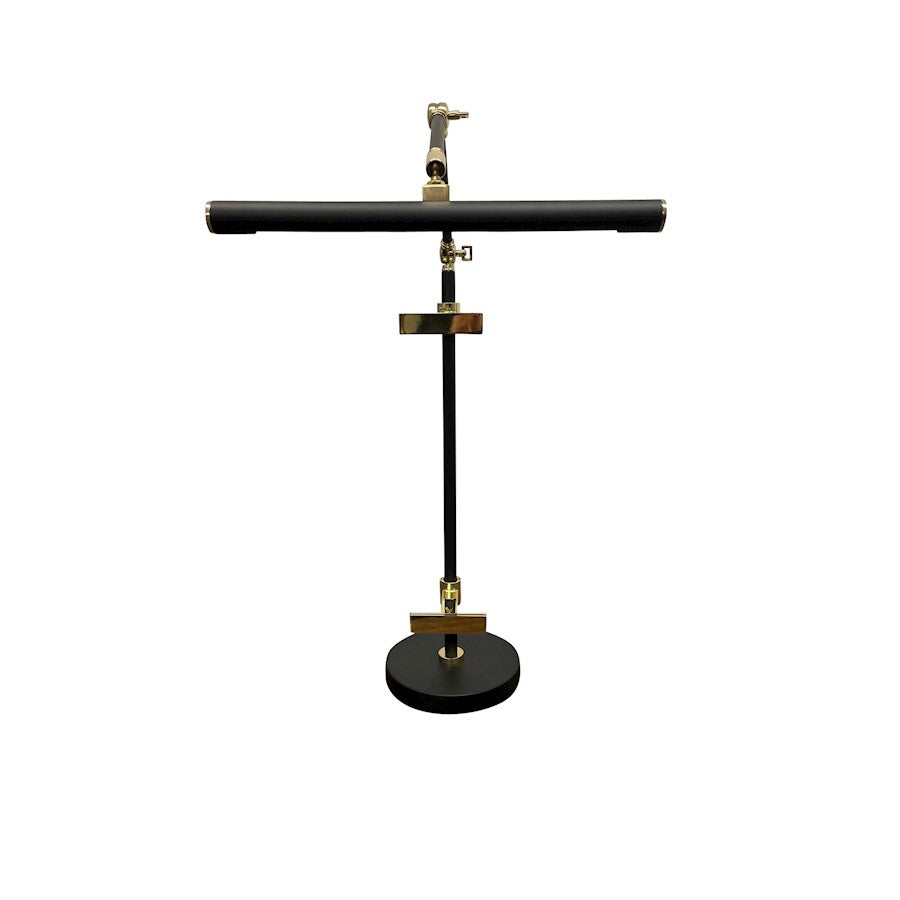 House of Troy River North 14" Task Lamp, Black/Polished Brass - RN350-BLKPB
