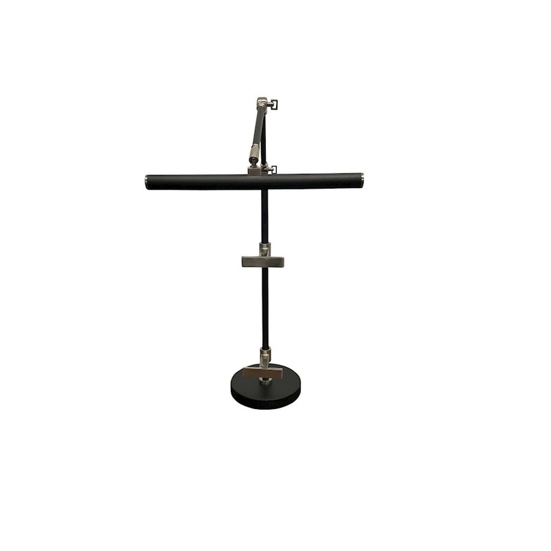 House of Troy River North 14" Task Lamp, Black/Satin Nickel - RN350-BLKSN