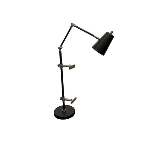 House of Troy River North 8" Task Lamp, Black/Satin Nickel - RN351-BLKSN