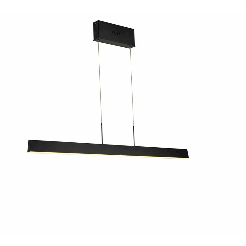 Thumprints Lennox 1 Light 39" Island Chandelier, Black