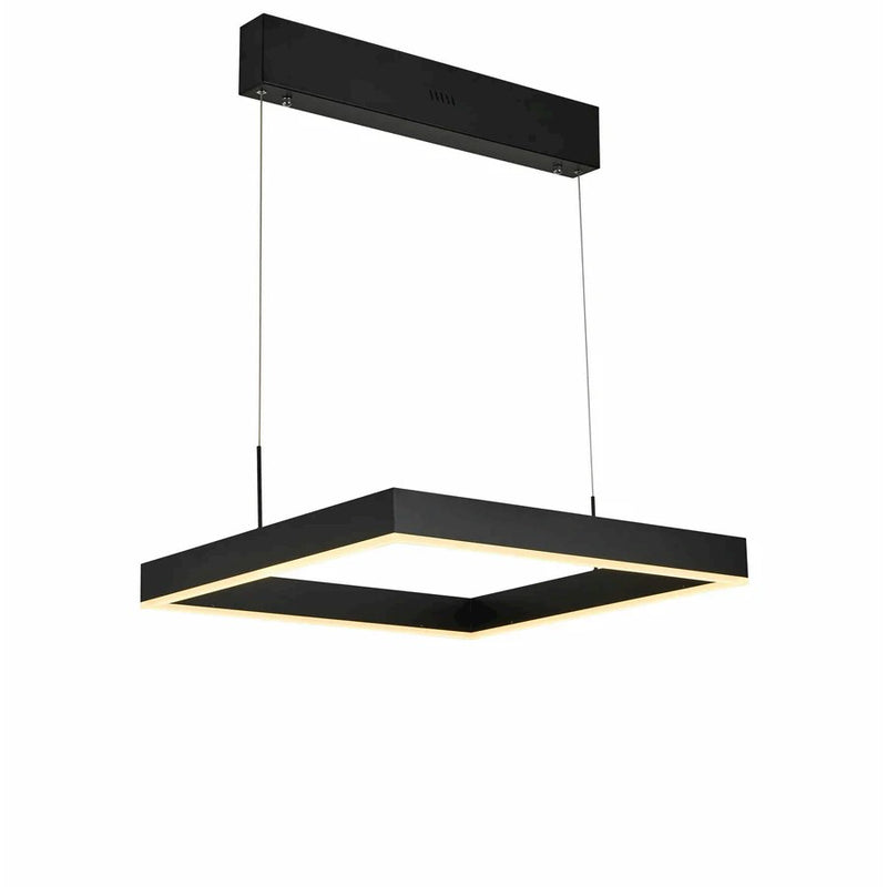 Thumprints Austin 1 Light Dining Chandelier, Black