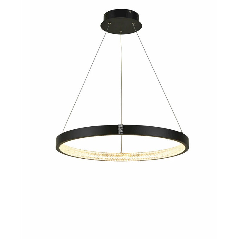 Thumprints Kinsley 1 Light Dining Chandelier, Black