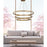 Thumprints Aurora 3 Light Foyer Chandelier, Brushed Gold