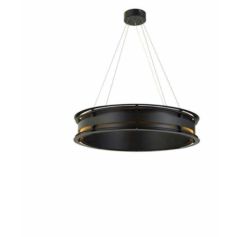 Thumprints Bristol 1 Light 24" Dining Chandelier, Black