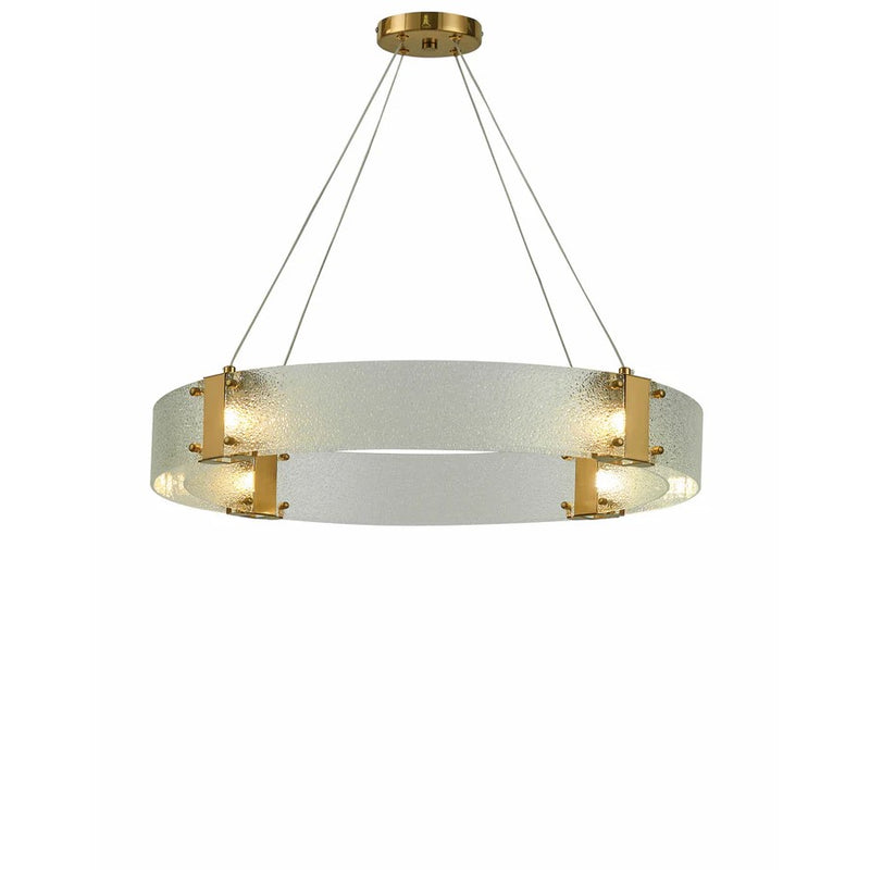Thumprints Lyra 5 Light Dining Chandelier, Gold