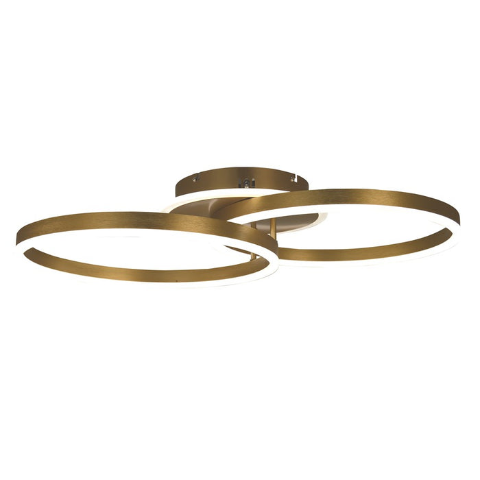 Thumprints Harper 3 Light Flush/Semi Flush, Brushed Gold - FT-T1070-BG
