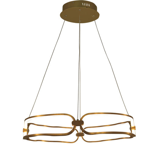 Thumprints Luka 4 Light Dining Chandelier, Brushed Gold - FT-T1072-BG