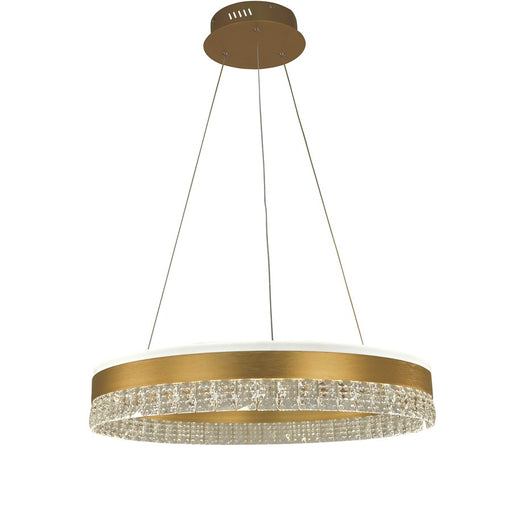 Thumprints Hazel 2 Light Dining Chandelier, Brushed Gold - FT-T1076-BG