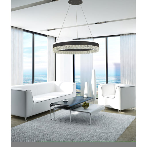 Thumprints Hazel 2 Light Dining Chandelier, Brushed Gold