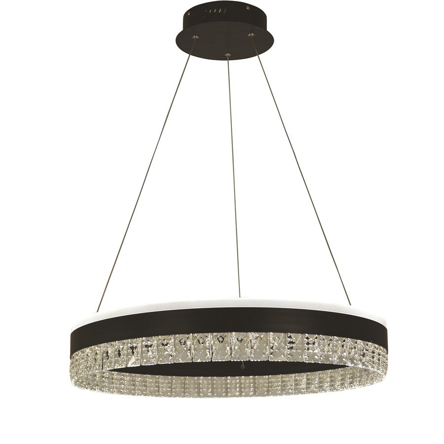 Thumprints Hazel 2 Light Dining Chandelier, Black - FT-T1076-BK