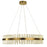 Thumprints Emilia 1 Light 32" Dining Chandelier, Brushed Gold - FT-T1083-BG