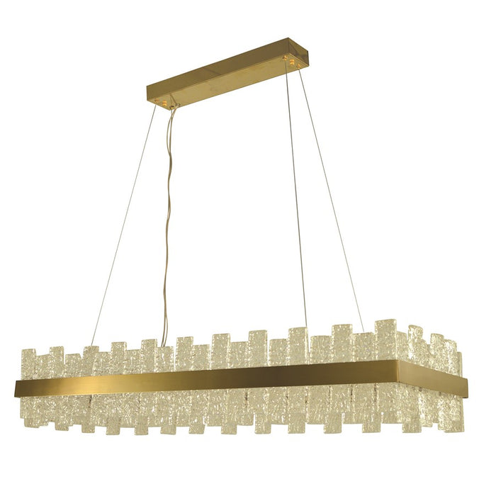 Thumprints Lucas 1 Light 40" Dining Chandelier, Brushed Gold - FT-T1091-BG