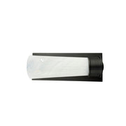 House Of Troy 1Lt Sconce, Bronze/Rectangular Backplate/Glass Shade - WL309-OB