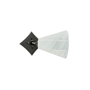 House Of Troy 1Lt Lantern Sconce, Bronze/White Swirl Glass Shade - WL311-OB
