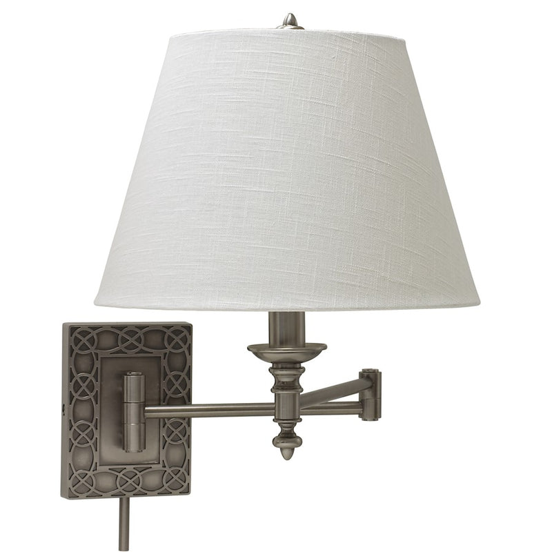House of Troy Antique Silver Swing Arm Wall-Knot