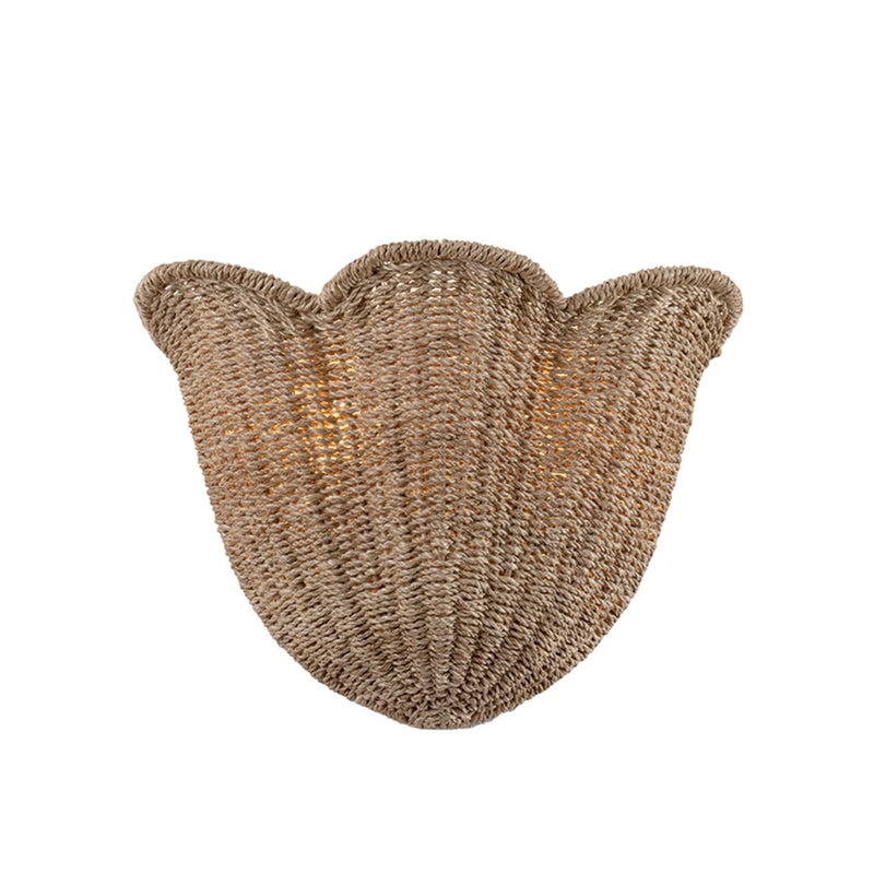 Hudson Valley Ardonia 2 Light Wall Sconce, Vintage Gold Leaf/Abaca - 1072-VGL