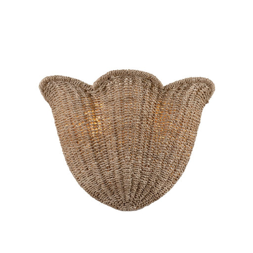Hudson Valley Ardonia 2 Light Wall Sconce, Vintage Gold Leaf/Abaca - 1072-VGL