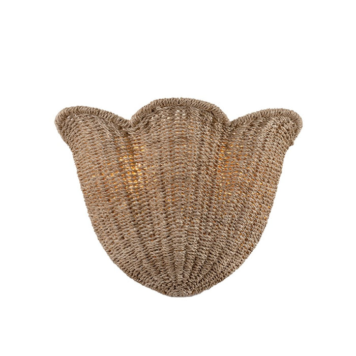 Hudson Valley Ardonia 2 Light Wall Sconce, Vintage Gold Leaf/Abaca - 1072-VGL