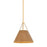 Hudson Valley Sunside 3 Light Pendant, Aged Brass/Garnet Linen - 1143-AGB