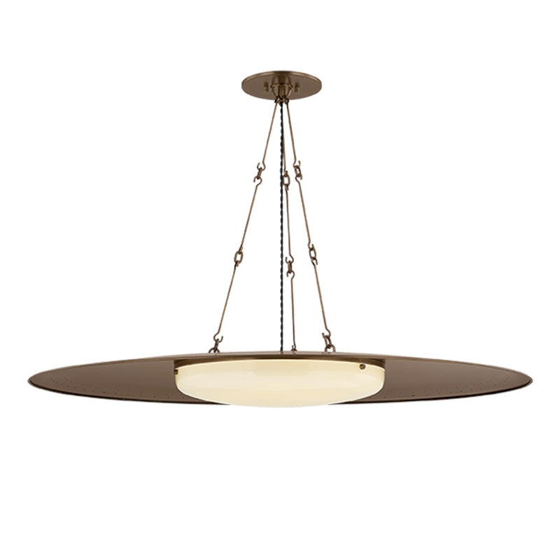 Hudson Valley Anoka 1 Light Pendant, Historic Bronze/Opal Glossy - 1240-HB