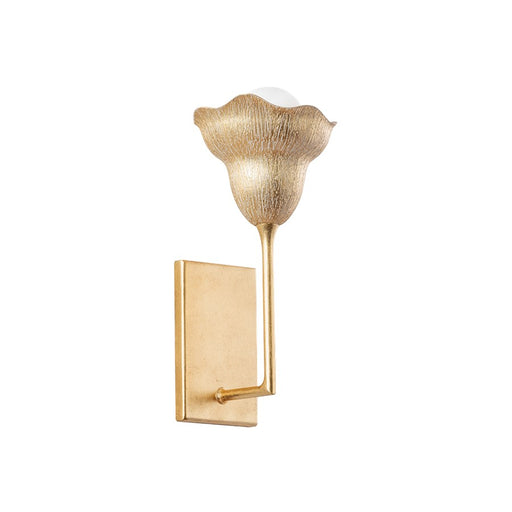 Hudson Valley Alora 1Lt Wall Sconce, Gold Leaf/Gilded Ivory - 1281-VGL-GLI