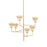 Hudson Valley Alora 6Lt Chandelier, Gold Leaf/Gilded Ivory - 1286-VGL-GLI