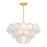 Hudson Valley Cedar Hill 5Lt Chandelier, Gold Leaf/Blonchino Piastre - 1330-VGL
