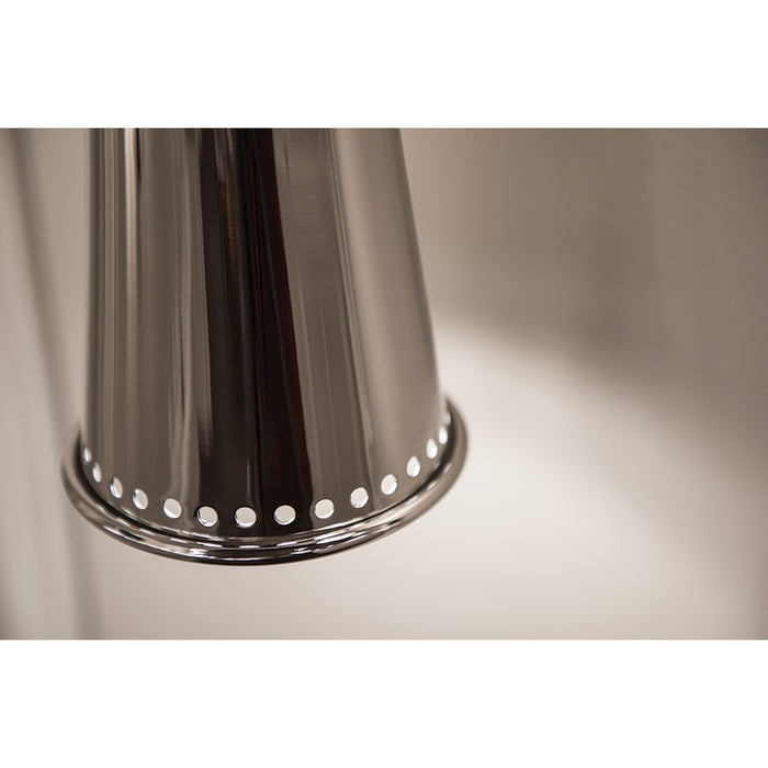 Hudson Valley Alva 1 Light Sconce, Polished Nickel/Polished Nickel