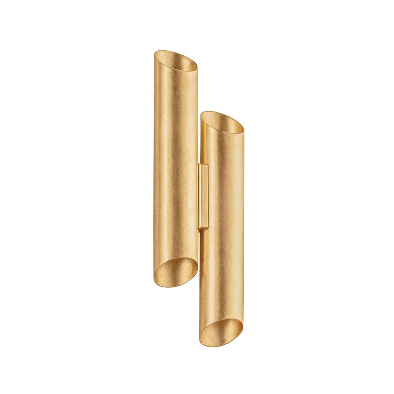 Hudson Valley Rylane 4 Light Wall Sconce, Vintage Gold Leaf - 1522-VGL